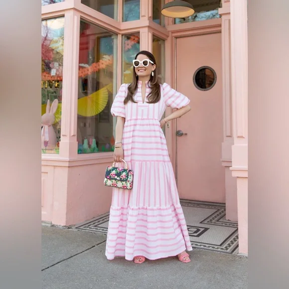 long pleated maxi dress DOROTHEA PEACH FUZZ SILK PLEATED DRESS | CULT MIA
